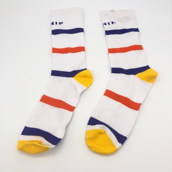 UNIF Accessories - UNIF White Multicolor Striped Socks